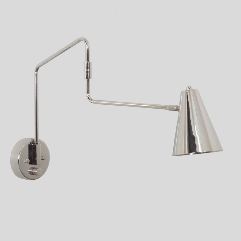 Stilnovo Style Single Light Articulated Sconce Mid-century Modern Brass Wall Lamp - Etsy | Etsy (US)