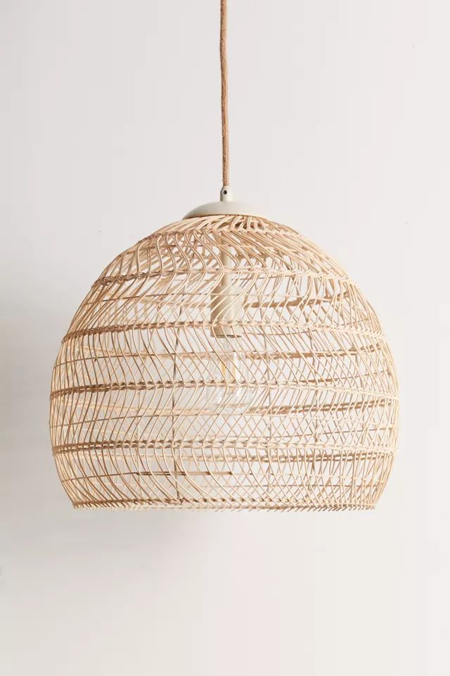 Swirling Rattan Pendant Light | Urban Outfitters (US and RoW)