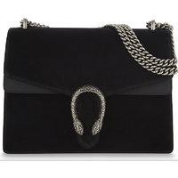 Gucci Dionysus medium suede shoulder bag, Women's, Black | Selfridges