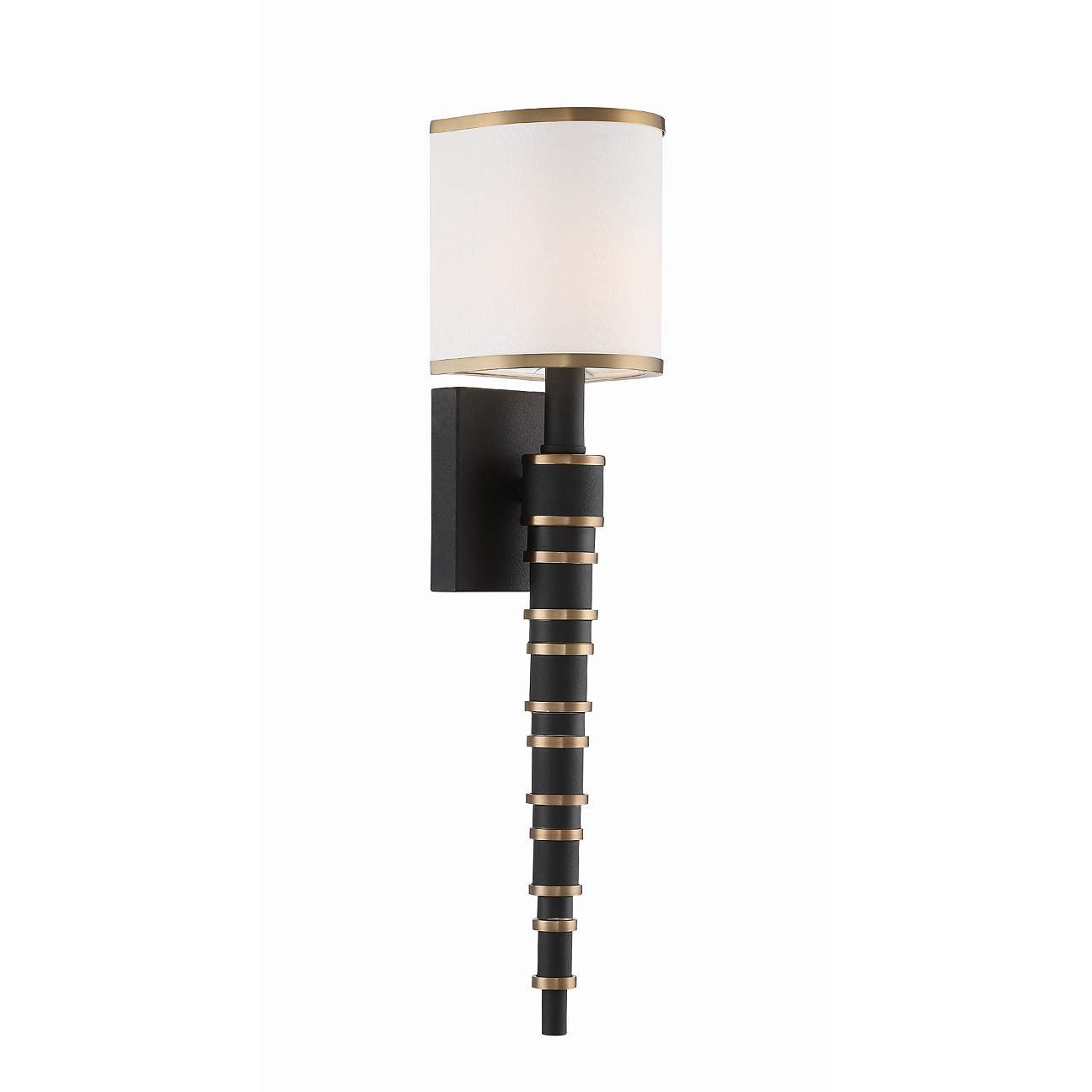 Crystorama Sloane 20"High Vibrant Gold Black Forged Wall Sconce | www.lampsplus.com | LampsPlus.com