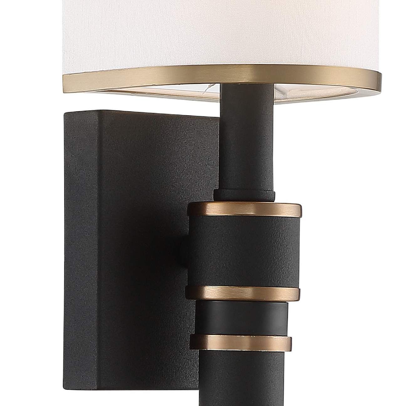 Crystorama Sloane 20&quot;High Vibrant Gold Black Forged Wall Sconce | www.lampsplus.com | LampsPlus.com