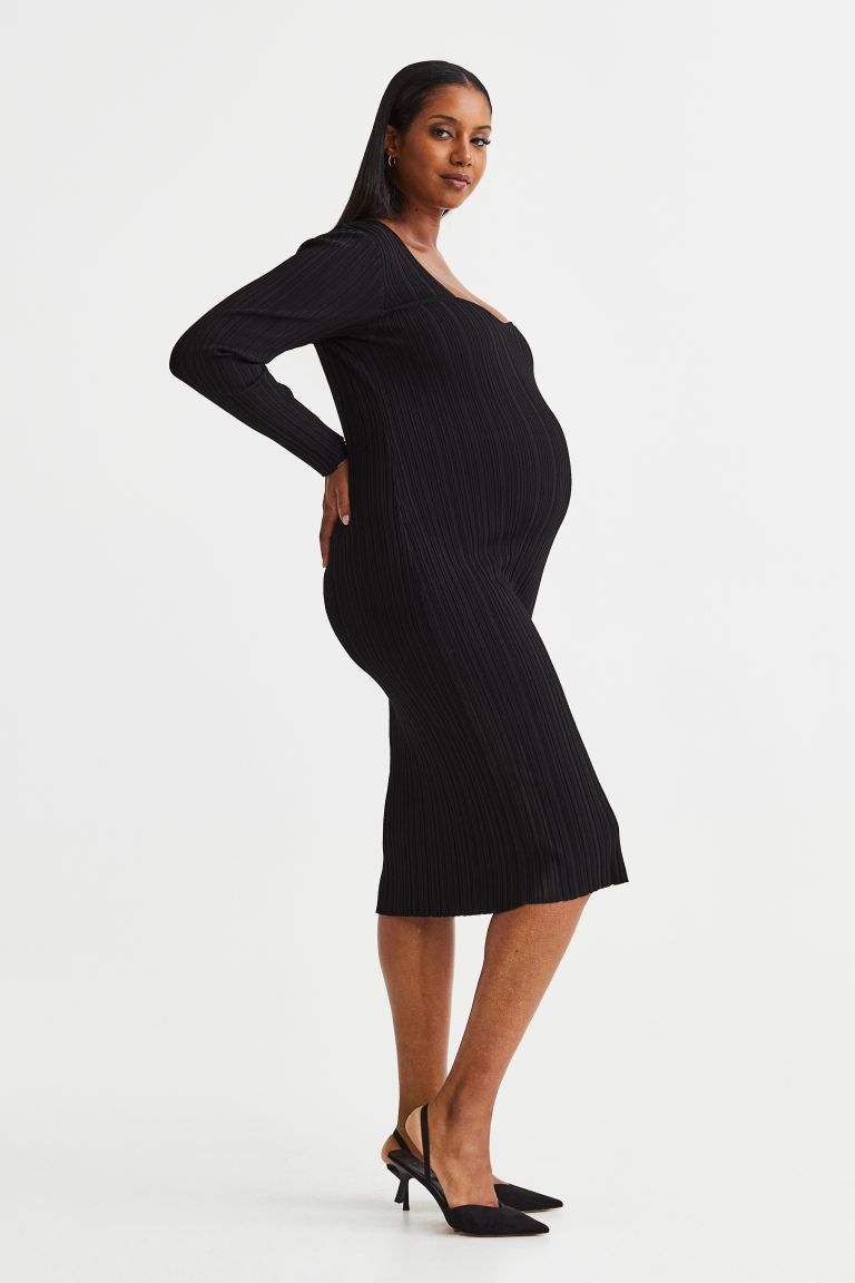 MAMA Rib-knit Dress | H&M (US)