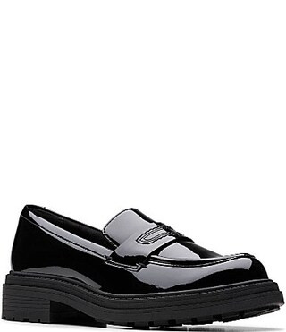 Clarks Signature Orinoco3 Edge Patent Leather Penny Loafers - 6 | Dillard's