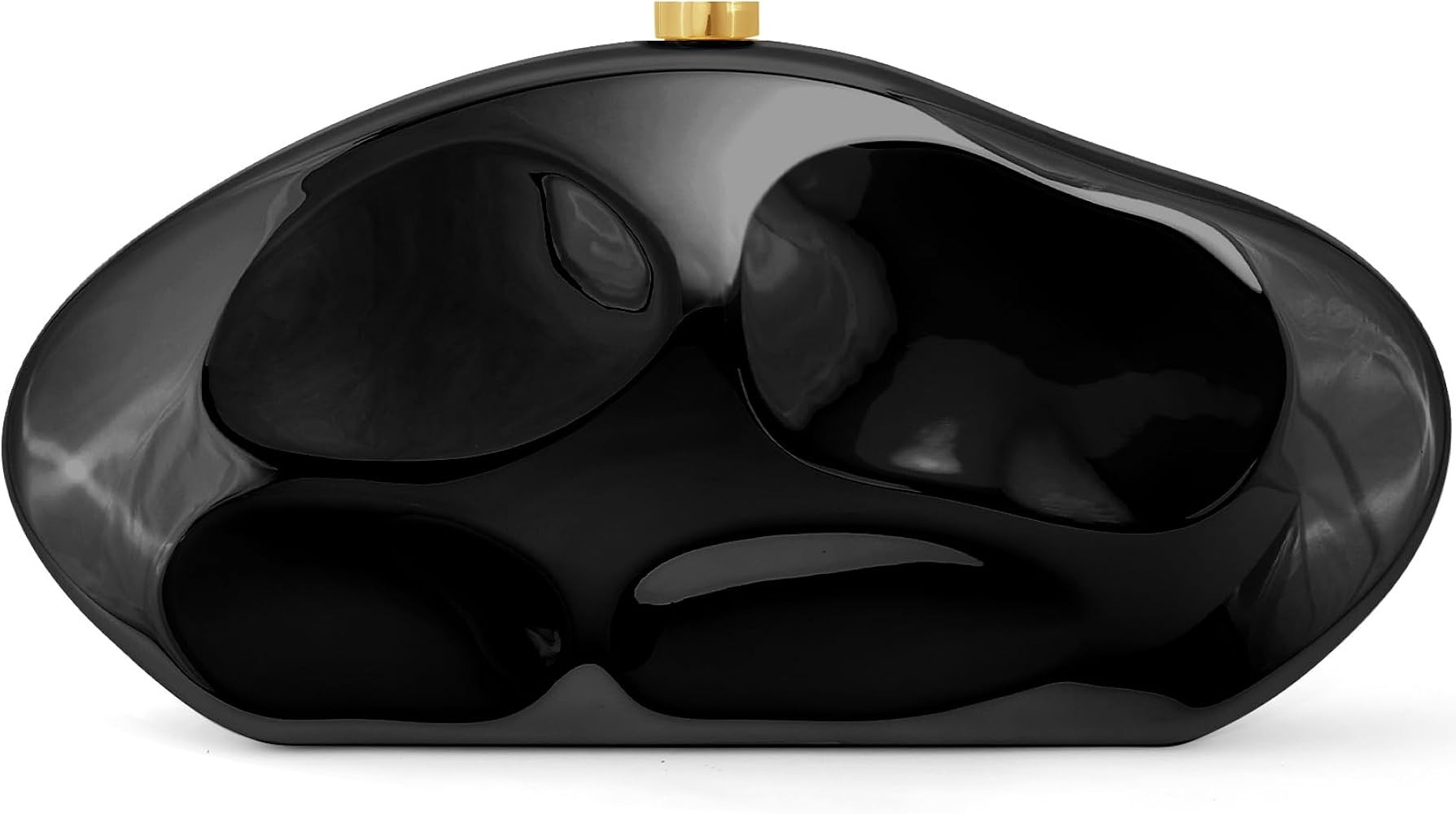 Acrylic Clutch Purse for Women Evening Bag, Irregular Shell Acrylic Purse Box Clutch with Chain f... | Amazon (US)