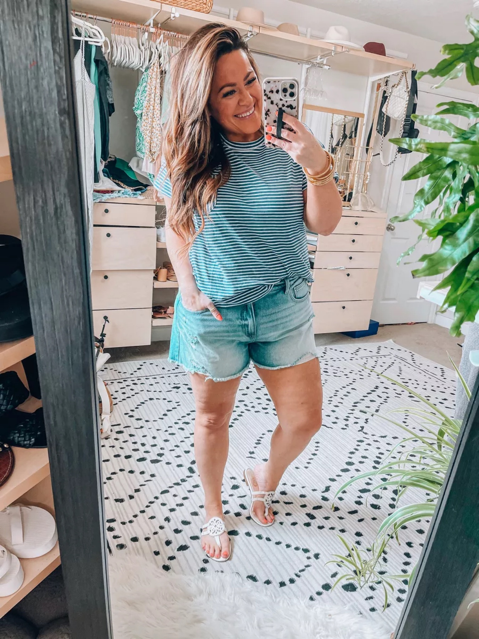 Walmart $14 jean shorts size up ones the jean color do not have stretch the white version do! Wearing a size 16 in both pairs, T-shirt is an xl

#LTKcurves #LTKsalealert #LTKSeasonal