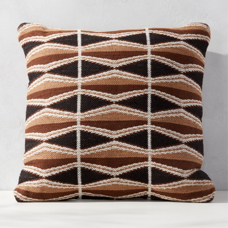 Alte Modern Patterned Outdoor Throw Pillow 23'' + Reviews | CB2 | CB2