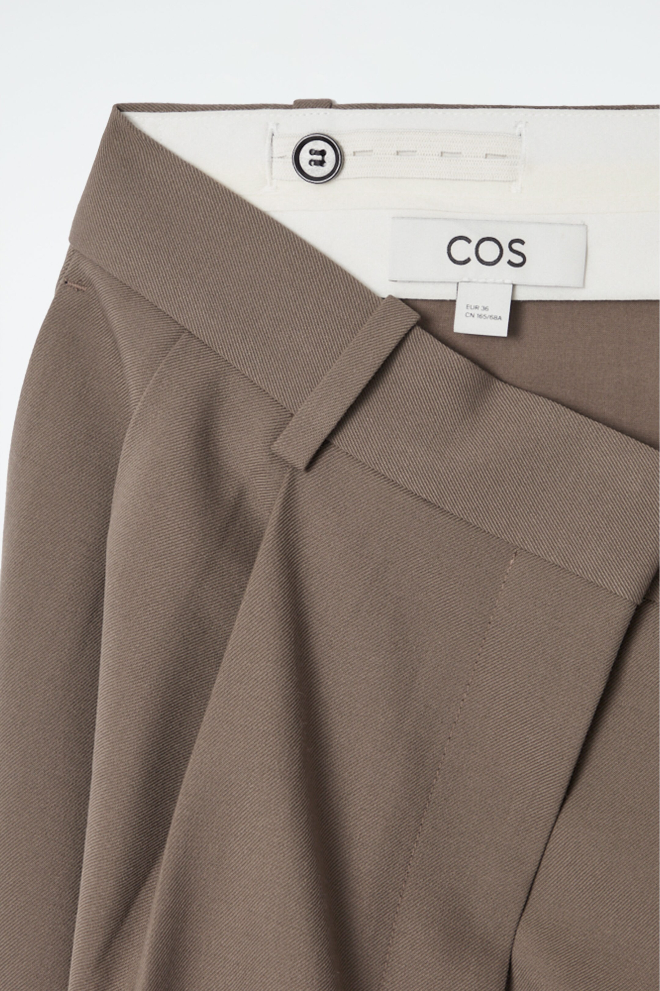 LOCKERE HOSE AUS TWILL MIT WEITEM BEIN - BRAUN | COS (EU)