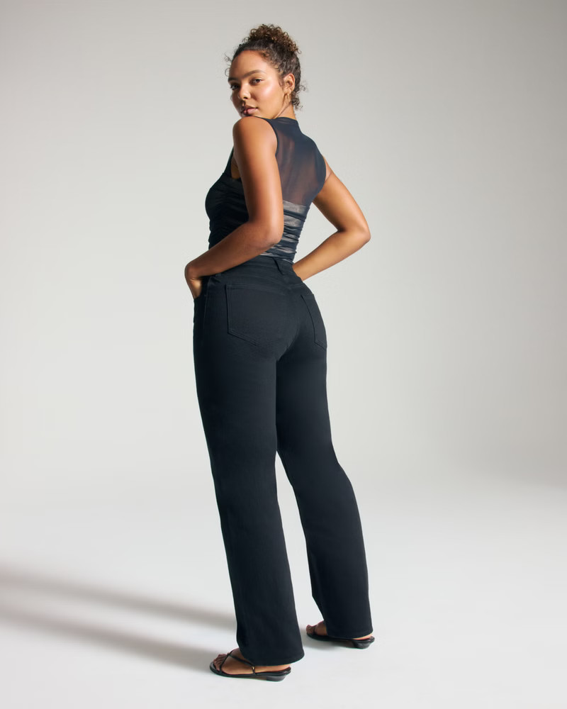 Curve Love High Rise 90s Relaxed Jean | Abercrombie & Fitch (US)