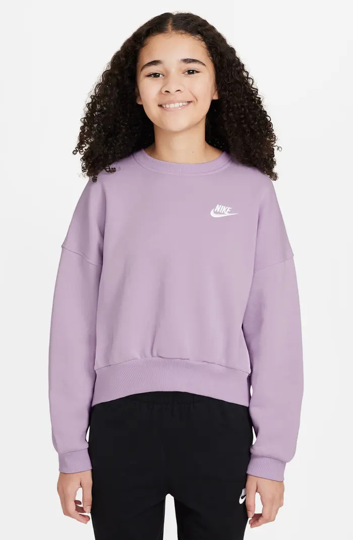 Kids' Sportswear Club Fleece Crewneck Sweatshirt | Nordstrom