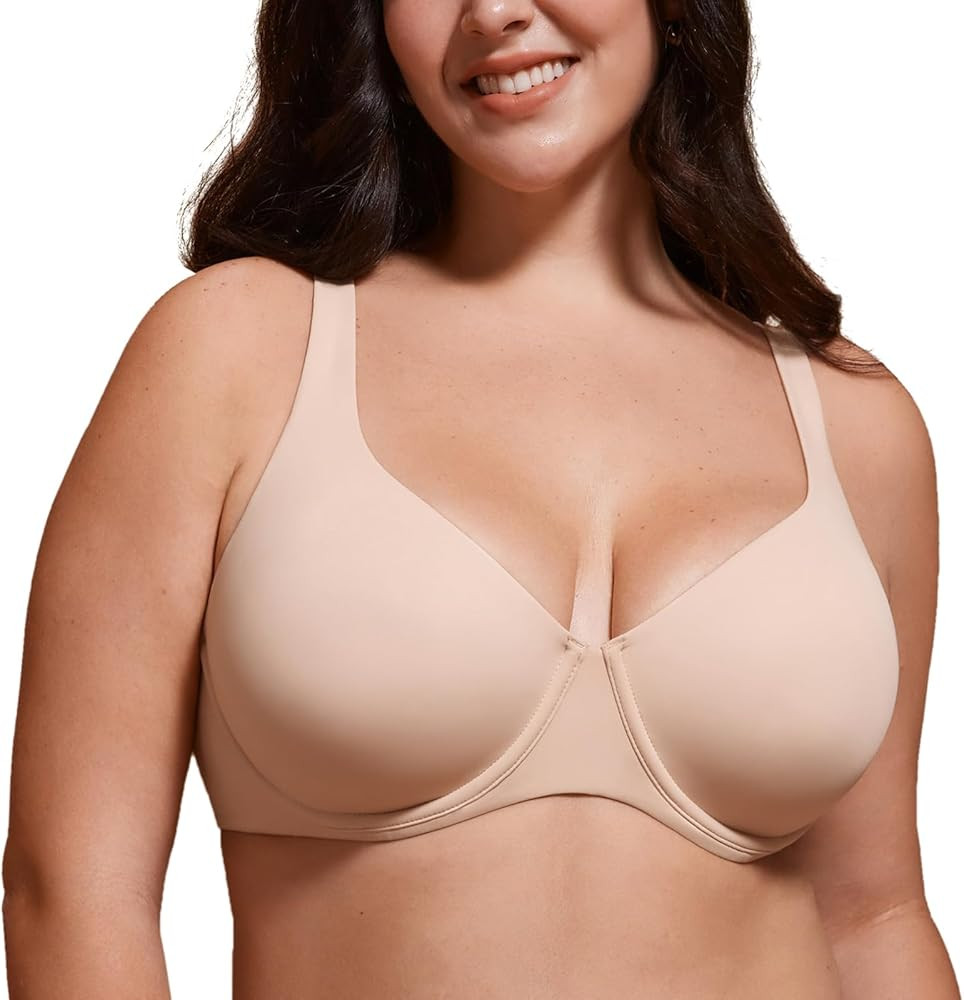 DELIMIRA Women's Confishape Balconette Bra Supportive Full Coverage Plus Size Bras Underwire Unli... | Amazon (CA)