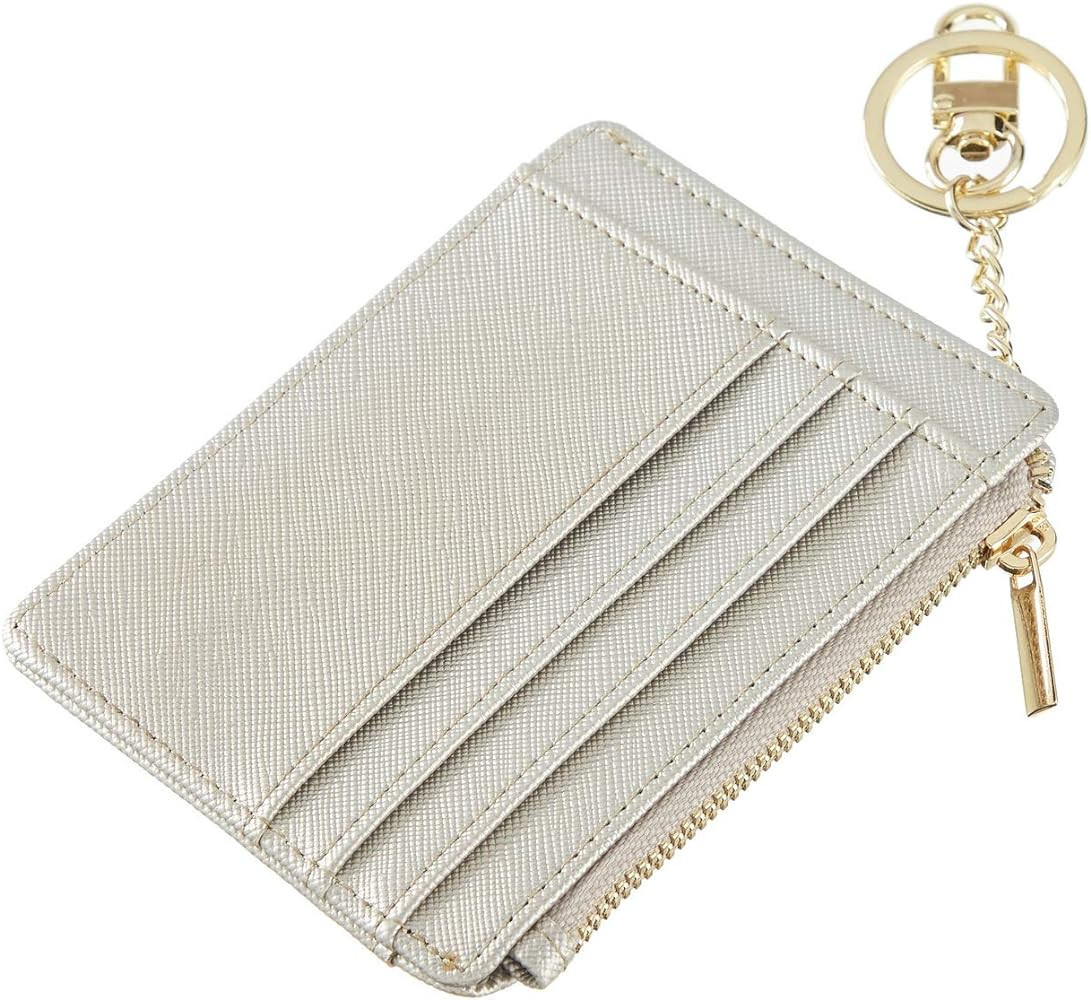Sodsay Card Case Slim Front Pocket Wallet for Women Credit Card Holder with Keychain | Amazon (US)