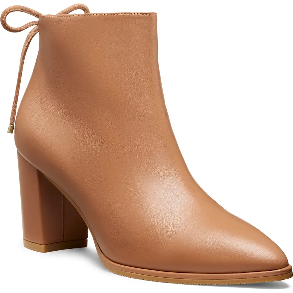 Stuart Weitzman Gardiner Block Heel Boot in Tan at Nordstrom Rack, Size 12 | Nordstrom Rack