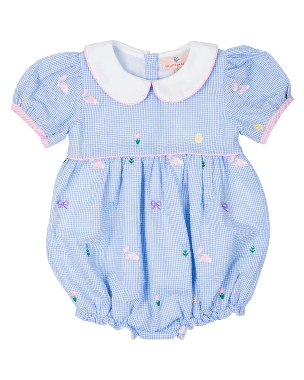 Easter Fête Embroidered Bubble | Smockingbird Kids