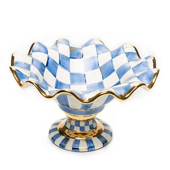 Royal Check Ceramic Compote | MacKenzie-Childs