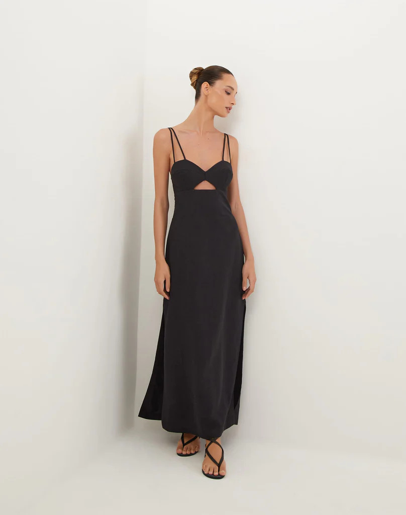 Tats Midi Dress - Black | ViX Swimwear
