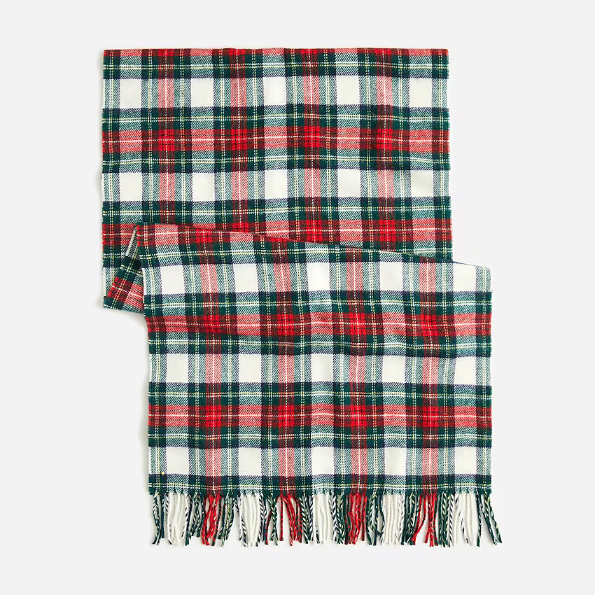 Plaid scarf in Italian wool | J. Crew US