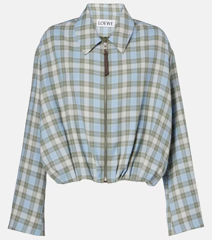 Loewe Checked draped jacket | Mytheresa (US/CA)