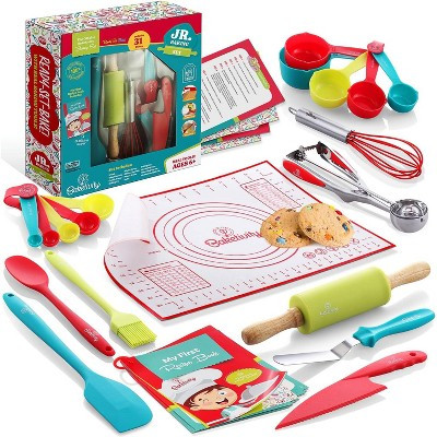 Baketivity 31-Piece Kids Baking Tools Set – Real Cooking Utensils for Children – Safe, Durable, and Fun Kitchen Accessories – Gift for Young Chefs | Target