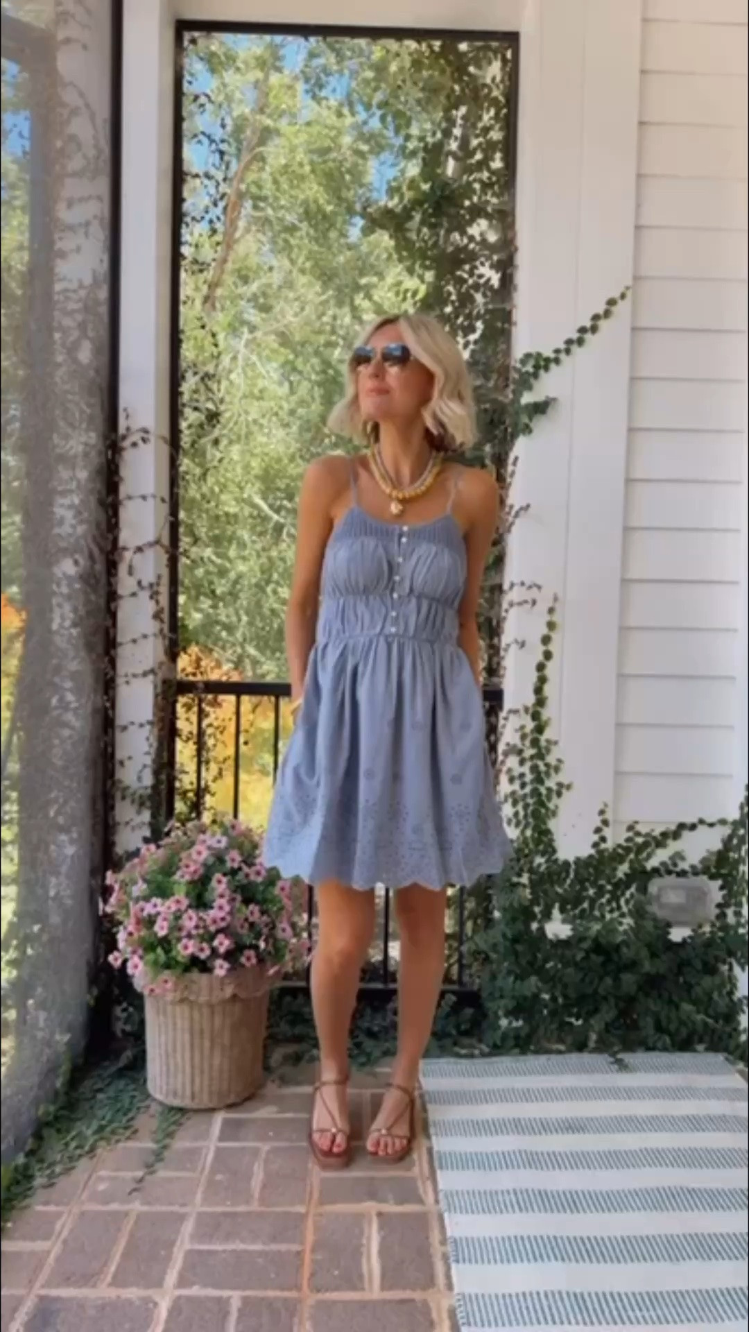 This mini blue dress is currently on major sale for July 4th week! It also comes in white! Wearing XS!

Loverly Grey, summer dress, Target sale, blue dress, summer outfit

#LTKSeasonal #LTKSaleAlert