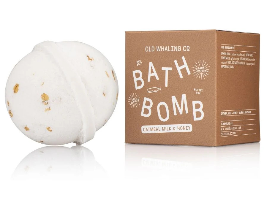 Oatmeal Milk & Honey Bath Bomb | Old Whaling Company