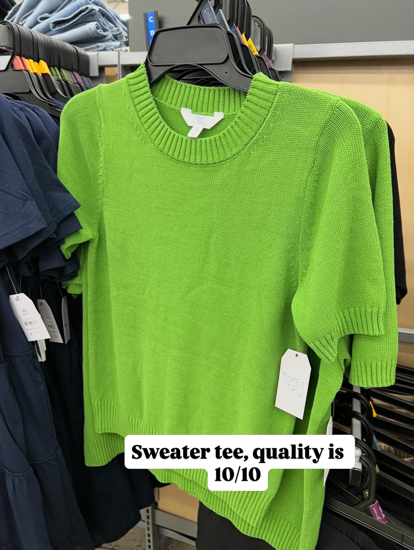 Sweater tees at Walmart, great for work! Or wear casually with a linen short or jeans. Fit is true to size. #walmartfashion 