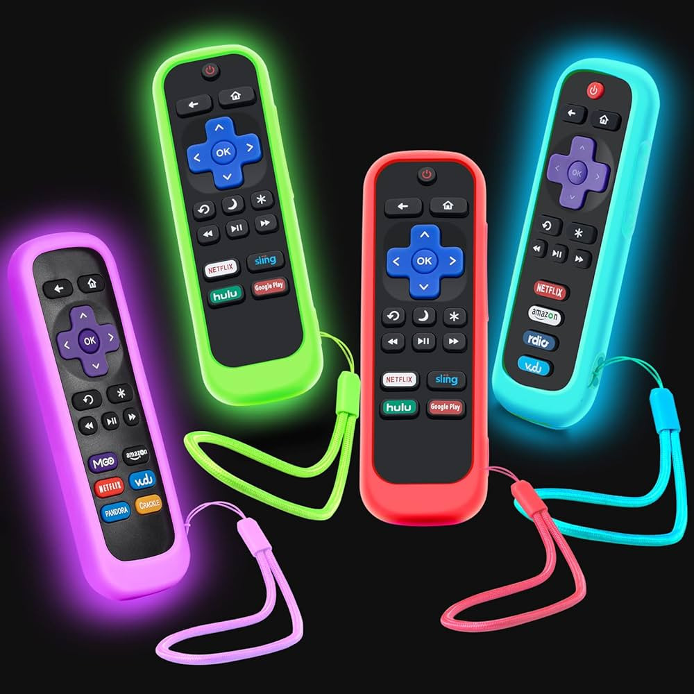 4Pack Case for Roku Remote, Cover for Hisense/TCL Roku TV Steaming Stick/Express Universal Replac... | Amazon (US)