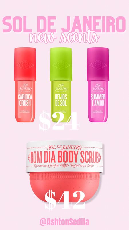 Sol De Janeiro New Sprays and body scrub!!!! ❤️💚🩷 

#LTKbeauty #LTKSeasonal #LTKfindsunder50
