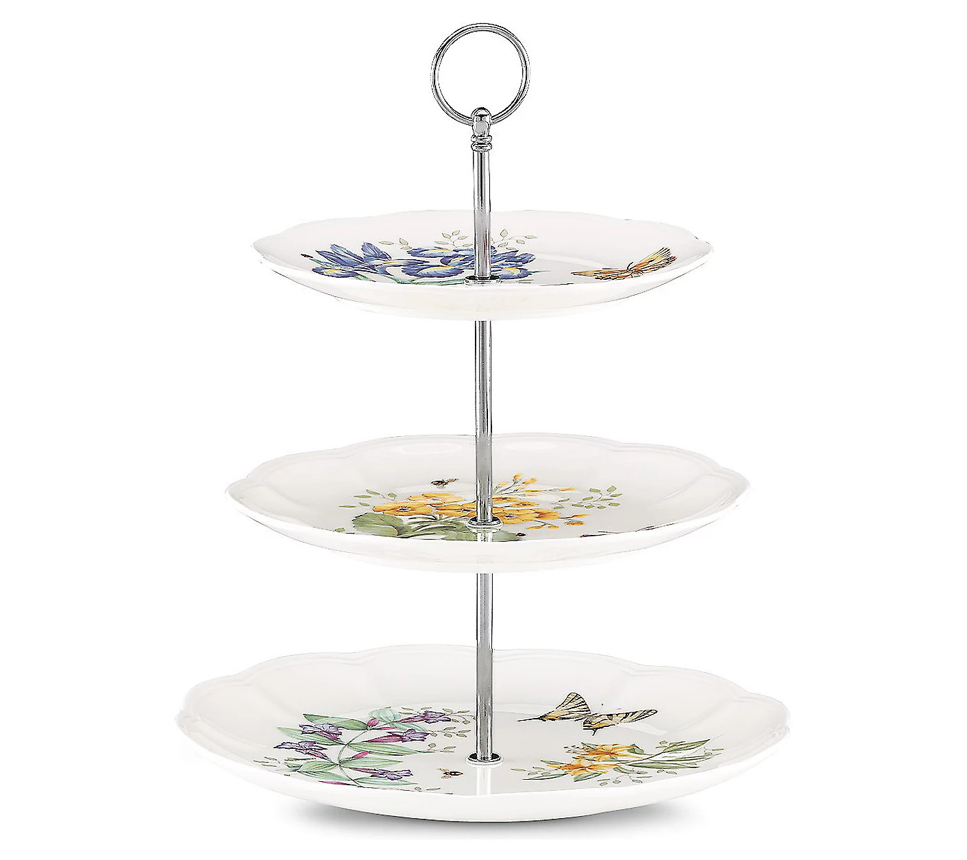 Lenox Butterfly Meadow 3-Tiered Server | QVC
