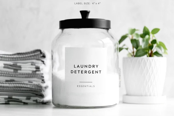 Laundry Labels contemporary Collection  Water Resistant  | Etsy | Etsy (US)