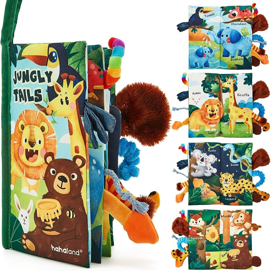 hahaland Baby Books 0-6 Months,Infant Tummy Time Toy Sensory Toys 6 to 12 Months Touch Feel Book ... | Amazon (US)