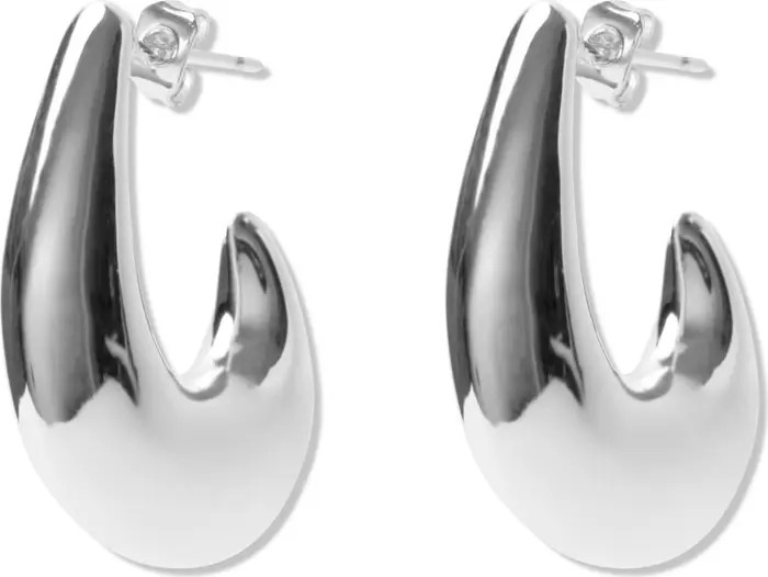 Argento Vivo Sterling Silver J-Hoop Earrings | Nordstrom | Nordstrom