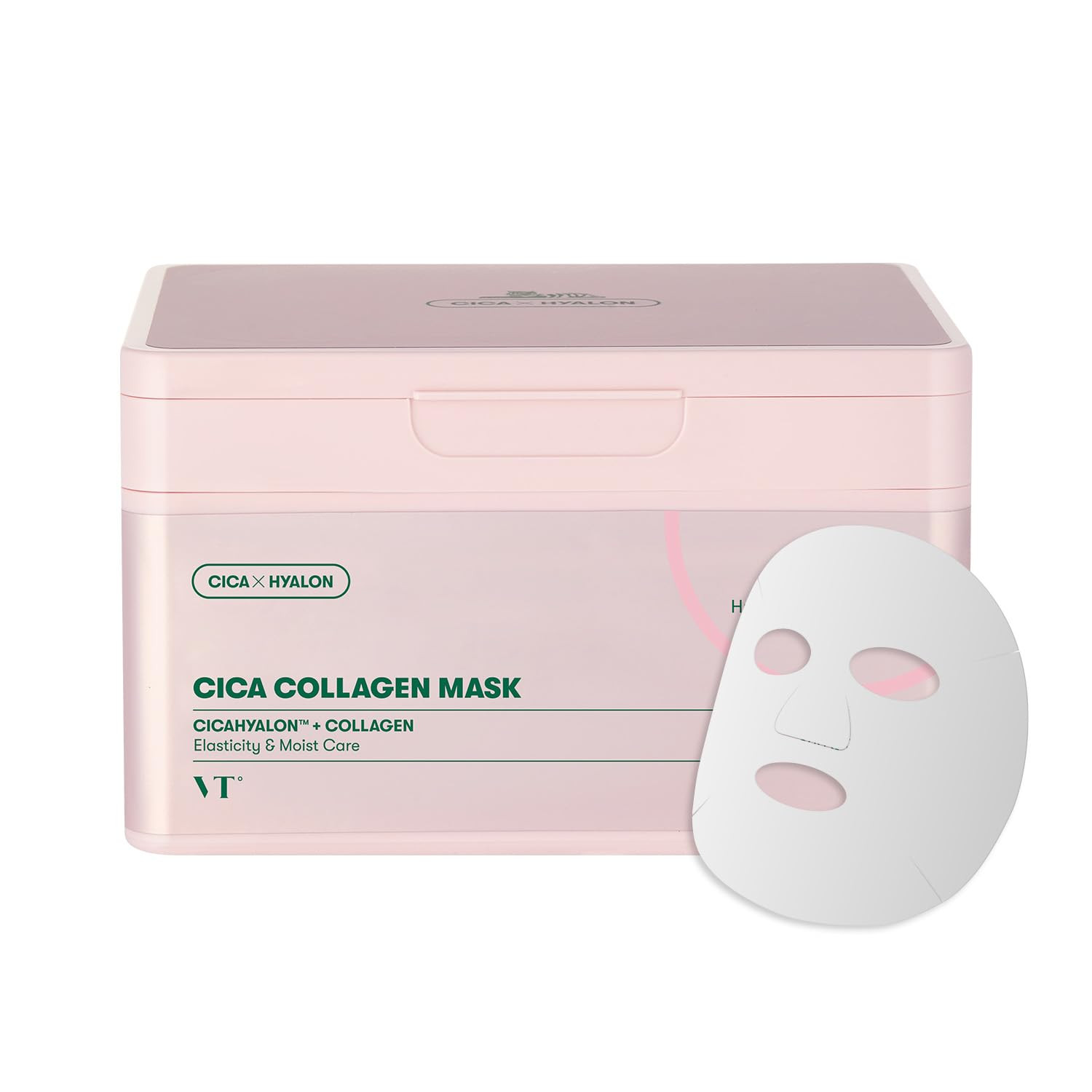 VT COSMETICS CICA Collagen Daily Mask 30 Sheets, 300Da Low Molecular Collagen for Skin Elasticity... | Amazon (US)