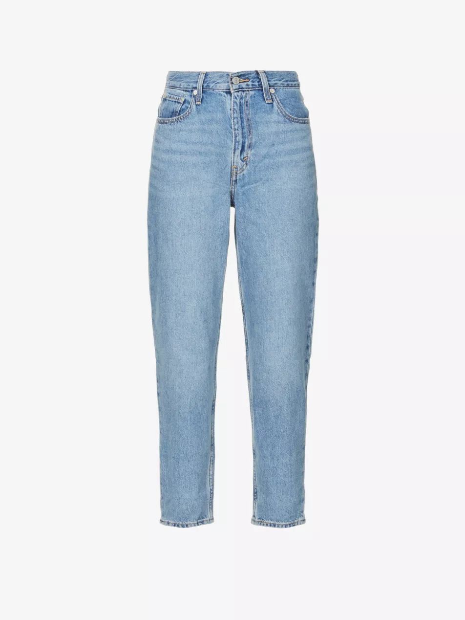 80s Mom tapered-leg high-rise jeans | Selfridges