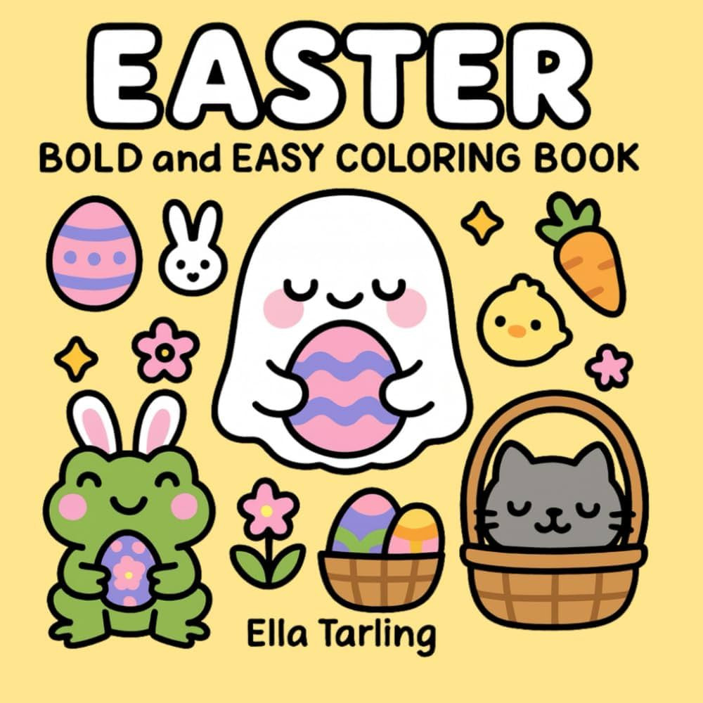 Easter – Bold and Easy Coloring Book for Kids and Adults | Amazon (US)