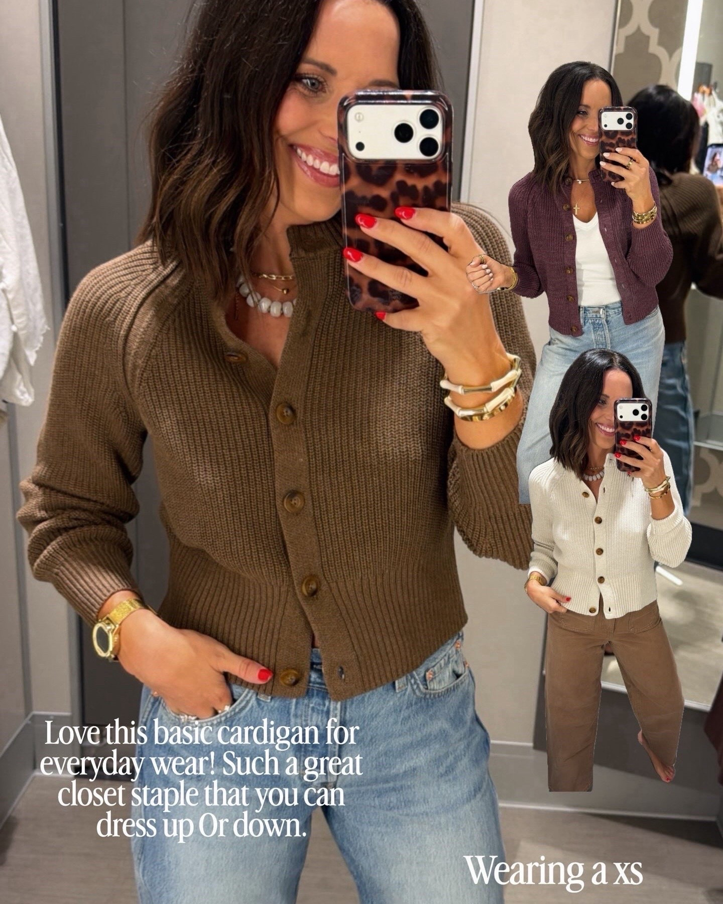 This cardigan is SUCH a good Target find 🤎👏🏻 the kind of closet staple you’ll reach for nonstop. So easy to throw on with jeans, dress it up, or keep it casual!

@Target 

small

#TargetFinds #TargetStyle #TargetFashion #TargetOutfit #FallFashion #FallStyle #Cardigan #ClosetStaples #AffordableFashion #EverydayStyle #LTKCreator #LTKStyle