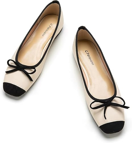 C.Paravano Women Flats Shoes | Ballet Flat for Womens | Slip On Women's Flats | Square Toe Dress ... | Amazon (US)