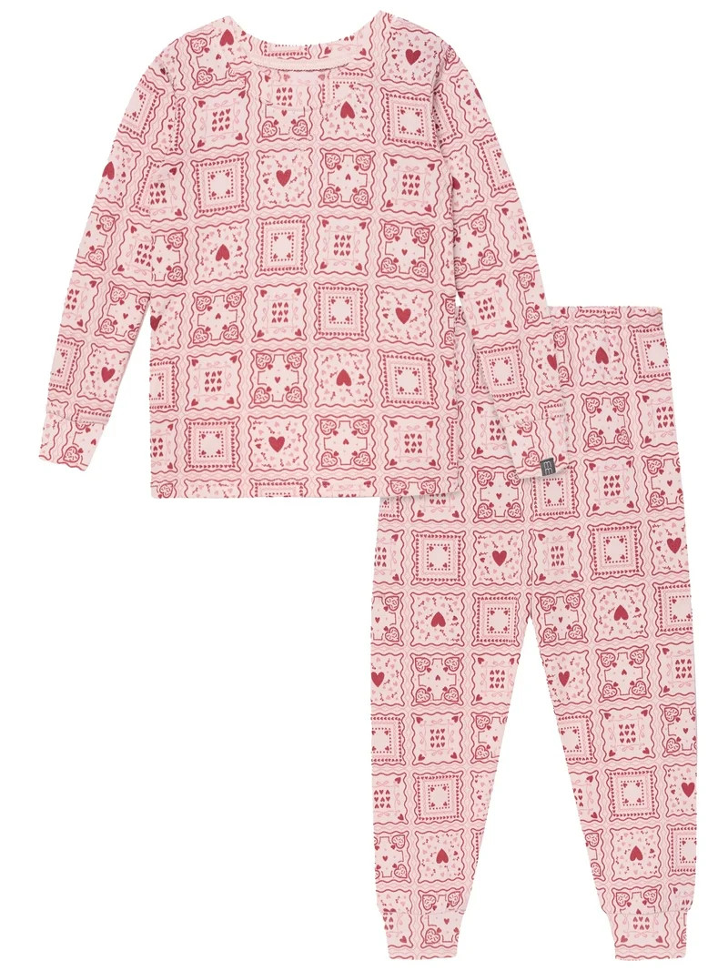 Modern Moments by Gerber Toddler Valentine´s Day Pajama Set, 2-Piece, Sizes 12M-5T | Walmart (US)
