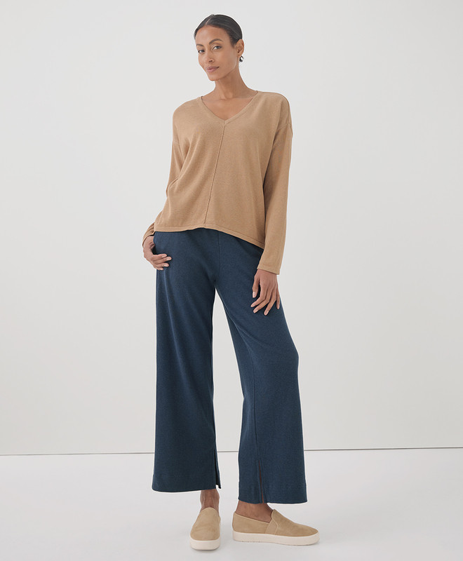 Women’s Airplane Wide Leg Pant made with Organic Cotton | Pact | Pact Apparel