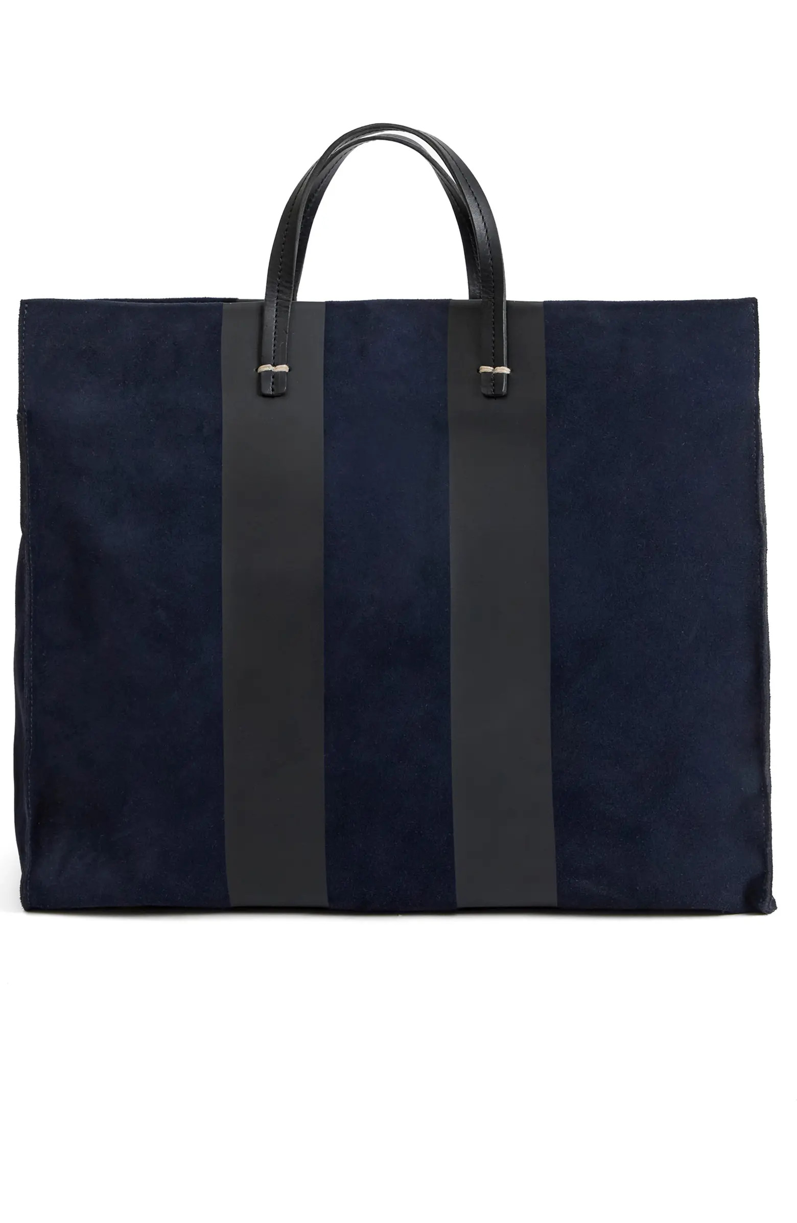 Clare V. Simple Racing Stripe Suede Tote | Nordstrom | Nordstrom