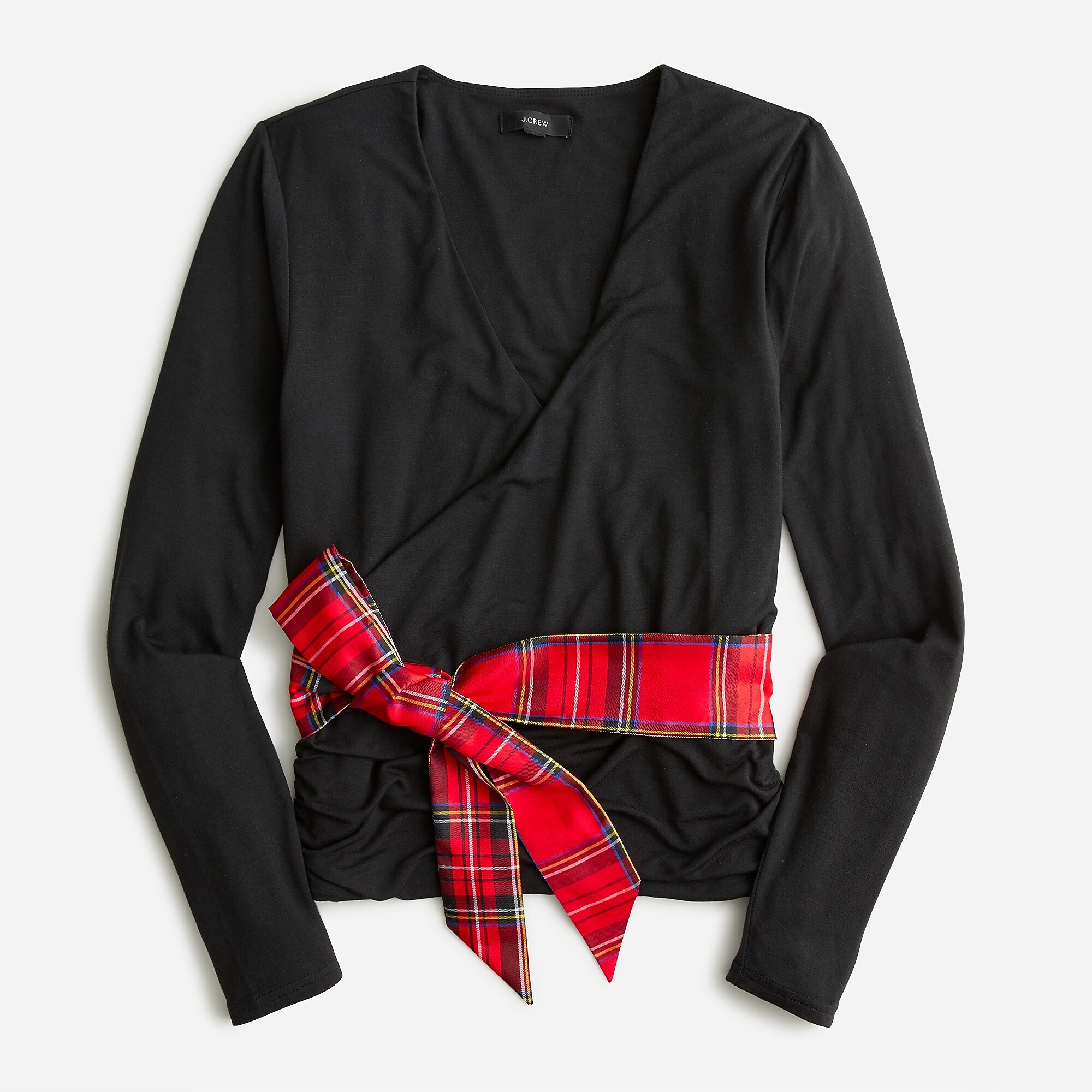 FormKnit long-sleeve wrap top | J. Crew US