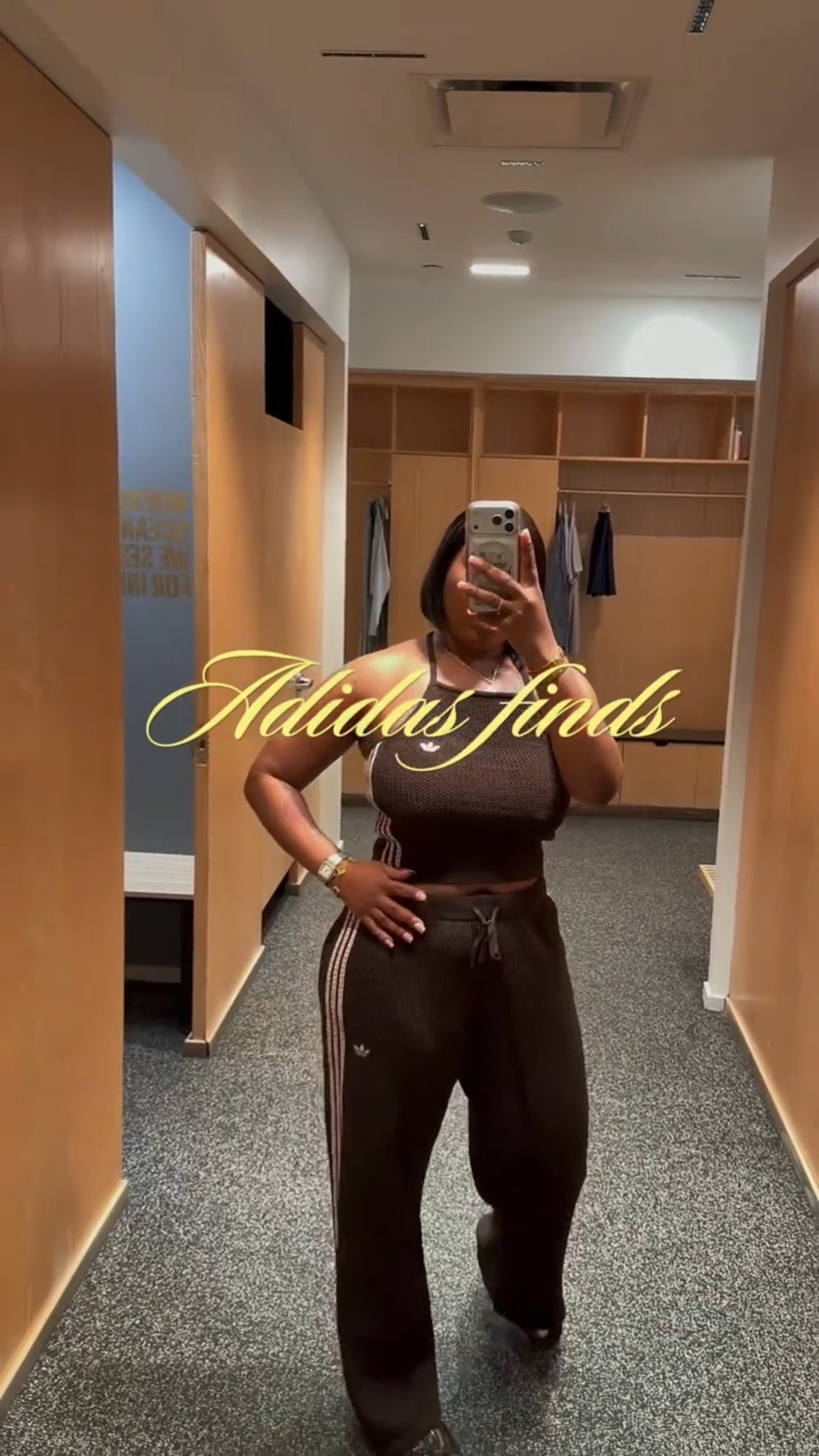 Adidas finds 

Look #1 medium top 
Pants large 
Look #2 small top sold out online available in store pants large 
Maxi dress large 
Blue mini dress medium 

#LTKootd #LTKU #LTKgrwm