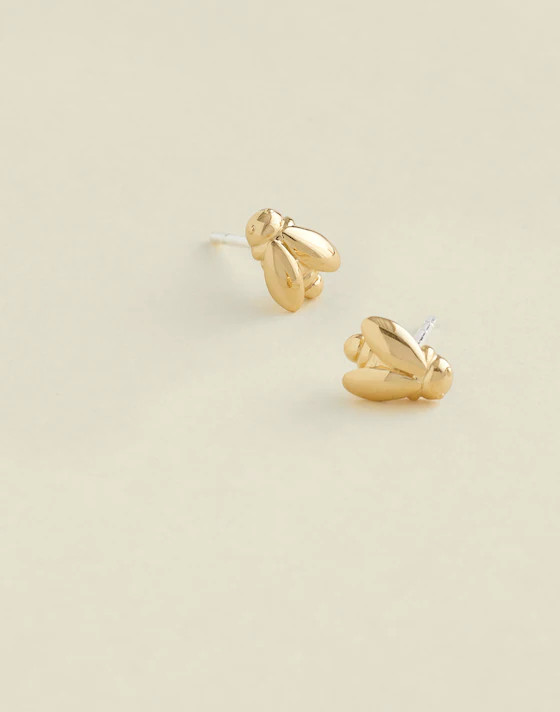 Demi-Fine Bee Stud Earrings | Madewell