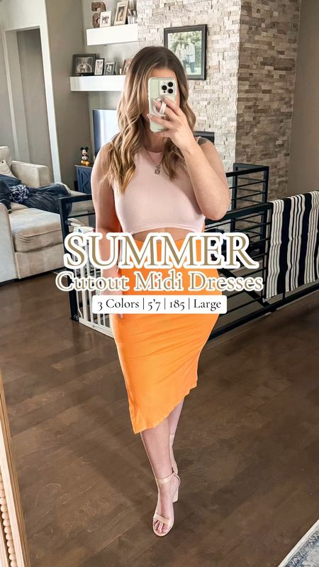 Obsessed with these midi dresses for summer! Dress them up with a pair of heels or throw on with a pair of sneakers for a more casual look! ☀️

5’7 | 185
Size Largee

#LTKstyletip #LTKmidsize #LTKVideo