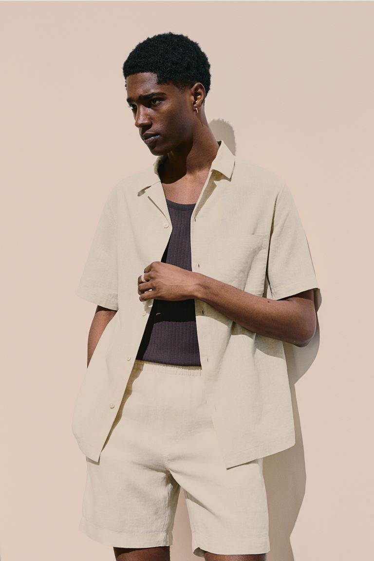Regular Fit Linen-blend Shirt | H&M (US + CA)
