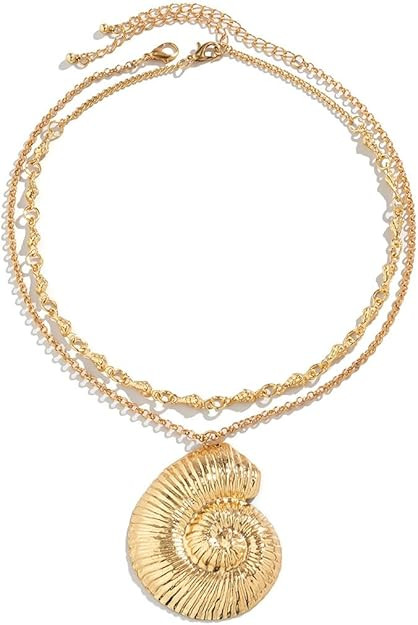 Shell Necklace for Women Sea Witch Starfish Necklace Trendy Shell Choker Necklace Summer Beach Je... | Amazon (US)