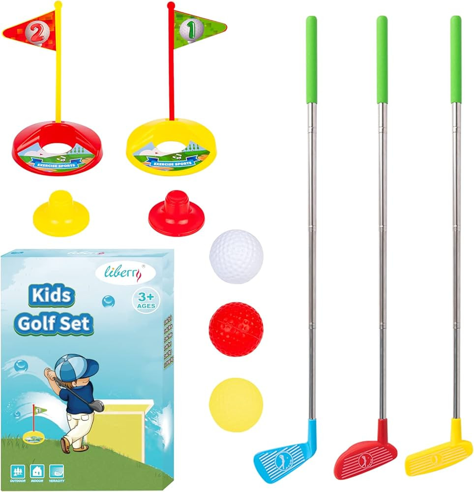 Liberry Kids Golf Club Set, Retractable Toy Golf Clubs for Toddlers, Mini Golf Set for Children A... | Amazon (US)