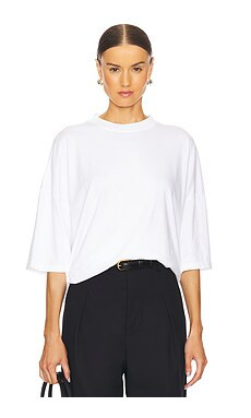Helsa The Boyfriend Tee in Supreme Jersey in White from Revolve.com | Revolve Clothing (Global)