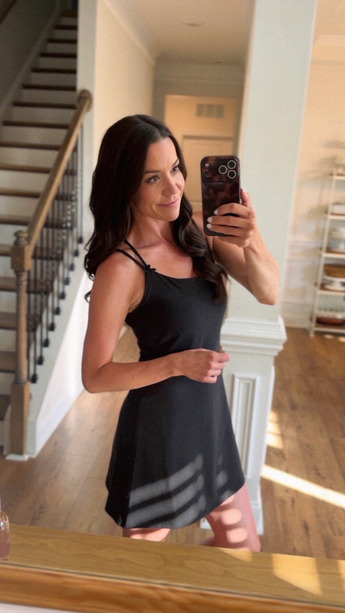 Love this a-line tennis dress with a strappy back and the cute bow details in the front. So soft and stretchy. Will always love a little black dress!

#LTKgrwm #LTKActive #LTKmomlife