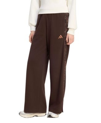 Women's Seasonal Essentials Animal Print 3-Stripes Pants | Macy's
