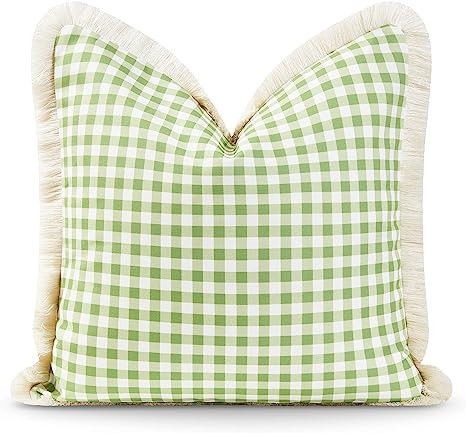 Hofdeco Premium Coastal Patio Indoor Outdoor Pillow Cover Only, 20"x20" Water Resistant for Backy... | Amazon (US)